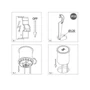 Imagine 2/2 - Rejtett elosztó Comfort Plus LIFT 4x230V + 2USB + 2xRJ45 + Vezeték nélküli töltés Fekete Rajz