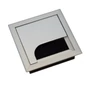 Imagine 1/2 - Kábelkivezető Fém 80x80mm Elox-Alu