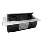 Kép 1/3 - Konnektor felbillenős rejtett eloszó ModulBox Alumínium 2x220V + 2xUSB-01