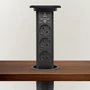 Kép 2/4 - Konnektor Munkalapba süllyeszthető süllyeszthető Motoros  3db dugalj + 2 db USB Fekete-02