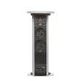 Kép 1/4 - Konnektor Munkalapba süllyeszthető Motoros 3-as-2db-USB Ezüst Bluetooth hangszóróval-01