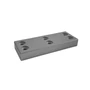 Imagine 1/4 - Szekrényláb Edzett műanyag 80x30x10mm Szürke-01