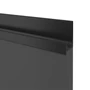 Imagine 1/3 - Fogantyú profil UKW-5 Fekete 3,5fm 18x37mm C-35