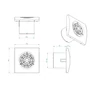 Kép 2/2 - Aerauliqa Quasar T  ventilátor, utószellőztető funkcióval