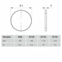 Kép 2/2 - AERAULIQA - pillangószelep QA, QD, QS, és QB típusú ventilátorokhoz, NA150 mm