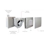 Kép 2/5 - Aerauliqa QXD-80 Silent ventilátor, magas nyomásértékkel, beépített pillangószeleppel, zajcsökkentett kivitelben, WC csésze elszívásához