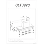 Kép 3/4 - Sirius - Páraelszívó SLTC-928 TW 60 cm - Inox