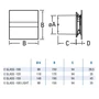 Kép 2/3 - Cata E-100G BK ventilátor üveg előlappal, fekete