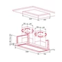 Imagine 2/4 - NODOR - Páraelszívó NorBreeze ISLA DEIMOS 1400 TWIN RF Hob to Hood