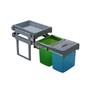 Kép 2/2 - EKOTECH - Beépíthető hulladékgyűjtő TANK 40 - 2x16 liter