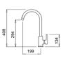 Kép 2/2 - ELLECI - Csaptelep CADDY (C01) G62 bianco antico