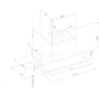 Imagine 3/6 - Ciarko Design MINIMAL 7 90 cm fekete beépíthető páraelszívó