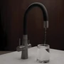Imagine 2/7 - LAVEO RIVECO rugalmas tömlős zuhanyváltós grafit csaptelep víztisztító csatlakozással