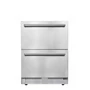 Imagine 6/7 - FrigeluX Kültéri inox hűtő RE2T136A pult alá építhető és szabadonálló, 77 L