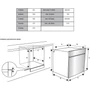 Imagine 5/6 - Kluge beépíthető multifunicós inox/fekete sütő, 78L