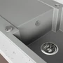 Imagine 3/4 - Laveo PICO 45S csepptálcás vulkánszürke gránit mosogató helytakarékos szifonnal