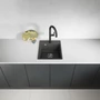 Imagine 4/6 - Laveo HUB egymedencés gránit fekete mosogató