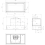 Imagine 6/7 - Ciarko Design Su Mini 60 cm fekete üveg beépíthető páraelszívó