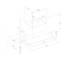 Imagine 4/6 - Ciarko Design MINIMAL 7 55 cm fekete beépíthető páraelszívó