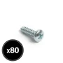Imagine 1/3 - Forgácslap csavar - peremes lencsefejű - 4,2 x 16 mm - 80 db / csomag