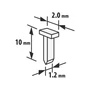 Imagine 2/3 - Tűzőkapocs - 1,2 x 2 x 10 mm - 2000 db