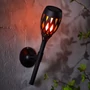 Imagine 1/5 - LED-es szolár lámpa - leszúrható / fali / szabadonálló - lángeffekt - 12 sárga LED - 90 x 410 mm