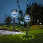 Imagine 1/4 - Leszúrható szolár lámpa - 1 fehér LED - 7,5 x 7,5 x 40 cm