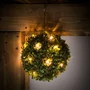 Imagine 1/5 - Szolár bukszus - felakasztható - 25 cm - 20 melegfehér LED