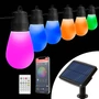 Imagine 1/5 - Smart szolár fényfüzér - 30 db RGBIC LED - 13 m - bluetooth
