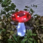 Imagine 1/3 - Leszúrható szolár gomba - 23,5 cm - 10 hidegfehér LED
