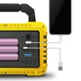 Kép 3/5 - Multifunkciós kézi lámpa - szolár panel, USB-C - 6 világítási mód, 8 LED, 3600 mAh