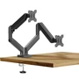 Imagine 1/3 - Monitor&TV tartókonzol - dupla karos, teleszkópos - asztallapra rögzíthető - 45 cm, 32"