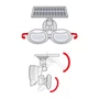 Kép 3/4 - Mozgásérzékelős szolár reflektor - forgatható fejjel - 2 COB LED