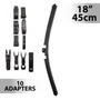Imagine 1/4 - Ablaktörlő 18"/45 cm - 10 db adapterrel