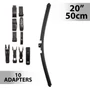 Imagine 1/4 - Ablaktörlő 20"/50 cm - 10 db adapterrel
