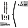 Imagine 1/4 - Ablaktörlő 21"/52,5 cm - 10 db adapterrel