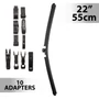 Imagine 1/4 - Ablaktörlő 22"/55 cm - 10 db adapterrel