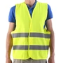 Imagine 1/3 - Fényvisszaverő biztonsági mellény – 2. osztály, sárga – EN ISO 20471 tanúsítvánnyal