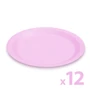 Imagine 1/2 - Papírtányér szett - rózsaszín - 23 cm - 12 db / csomag
