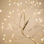 Imagine 1/4 - LED-es asztali fa dekoráció - melegfehér - érintőgombos, elemes, USB-s