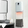 Imagine 1/5 - Fali hősugárzó törölközőtartóval - 800/2000W - 240V - fehér