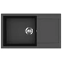 Kép 1/3 - EVIDO Cubo XL 6S compact gránit mosogató, 860 x 500 mm, antracit