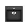 Kép 1/3 - EVIDO Quadro 6 gránit mosogató, 562 x 510 mm, antracit