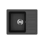 Kép 1/5 - EVIDO Home 45S compact gránit mosogató, antracit  575 x 460 mm,
