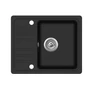 Kép 3/5 - EVIDO Home 45S compact gránit mosogató, antracit  575 x 460 mm,