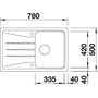 Kép 3/5 - BLANCO SONA 45 S antracit exc.n.