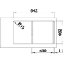 Kép 3/3 - BLANCO FLEX PRO 45 S mosogatótálca, natúr rozsdamentes acél, excenter nélkül (232887 mos+232250 lef)