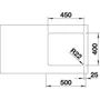 Kép 4/5 - BLANCO ANDANO 450-U exc.nélkül InFino