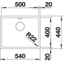 Kép 3/5 - BLANCO ANDANO 500-U exc.nélkül InFino