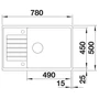 Kép 3/5 - BLANCO ZIA XL 6 S Compact SILGRANIT mosogató, antracit